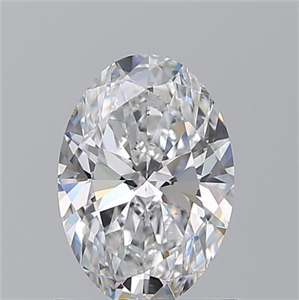 Picture of Natural Diamond 1.01 Carats, Oval with  Cut, D Color, VS2 Clarity and Certified by GIA