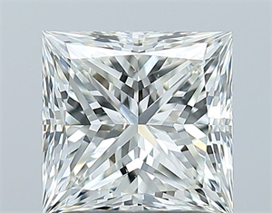 Picture of Natural Diamond 1.51 Carats, Princess with  Cut, I Color, SI1 Clarity and Certified by GIA