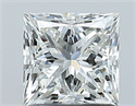 Natural Diamond 1.05 Carats, Princess with  Cut, H Color, IF Clarity and Certified by GIA