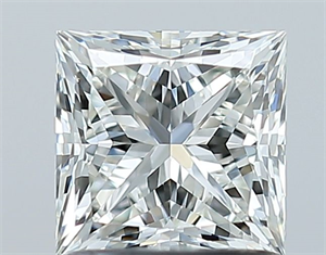 Picture of Natural Diamond 1.05 Carats, Princess with  Cut, H Color, IF Clarity and Certified by GIA