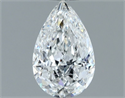 Diamante Natural 0.80 quilates, De pera , Color F, claridad SI1 y certificado GIA