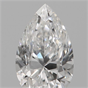 Natural Diamond 0.18 Carats, Pear with  Cut, E Color, SI2 Clarity and Certified by IGI