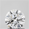 Lab Grown Diamond 1.31 Carats, Round with Ideal Cut, D Color, VVS2 Clarity and Certified by IGI