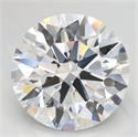 Lab Grown Diamond 3.42 Carats, Round with Excellent Cut, D Color, VVS1 Clarity and Certified by GIA