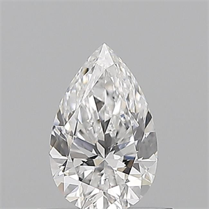 Picture of Natural Diamond 0.51 Carats, Pear with  Cut, D Color, SI1 Clarity and Certified by GIA