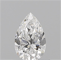 Natural Diamond 0.51 Carats, Pear with  Cut, D Color, SI1 Clarity and Certified by GIA