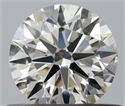 Natural Diamond 0.50 Carats, Round with Excellent Cut, K Color, VS1 Clarity and Certified by IGI