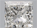 Natural Diamond 1.40 Carats, Princess with  Cut, G Color, VS1 Clarity and Certified by GIA