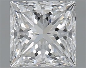 Picture of Natural Diamond 1.01 Carats, Princess with  Cut, E Color, VVS1 Clarity and Certified by GIA