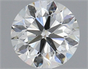 Diamante Natural 0.80 quilates, Redondo , Color J, claridad SI1 y certificado GIA