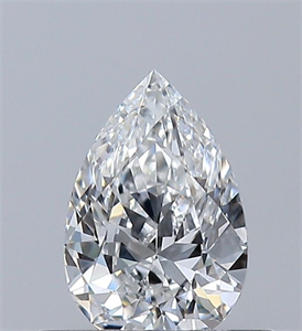 Picture of Natural Diamond 0.40 Carats, Pear with  Cut, E Color, VS1 Clarity and Certified by GIA