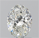 Natural Diamond 1.20 Carats, Oval with  Cut, H Color, VVS1 Clarity and Certified by GIA