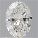 Natural Diamond 0.50 Carats, Oval with  Cut, G Color, VVS2 Clarity and Certified by GIA