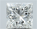 Natural Diamond 1.01 Carats, Princess with  Cut, H Color, VVS1 Clarity and Certified by GIA