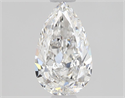 Diamante Natural 0.51 quilates, De pera , Color D, claridad IF y certificado GIA
