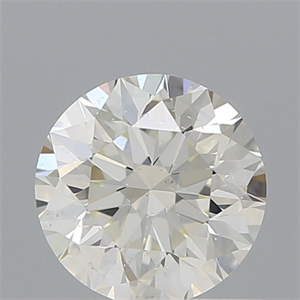 Picture of Natural Diamond 0.70 Carats, Round with Very Good Cut, J Color, SI1 Clarity and Certified by IGI