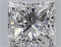 Natural Diamond 1.01 Carats, Princess with  Cut, D Color, VVS2 Clarity and Certified by GIA