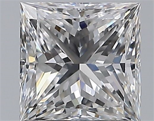 Picture of Natural Diamond 1.01 Carats, Princess with  Cut, D Color, VVS2 Clarity and Certified by GIA