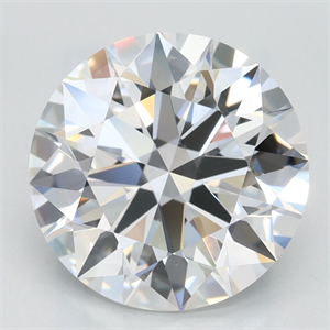 Picture of Lab Grown Diamond 3.38 Carats, Round with Excellent Cut, D Color, VVS1 Clarity and Certified by GIA