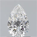 Natural Diamond 0.70 Carats, Pear with  Cut, E Color, VS2 Clarity and Certified by GIA
