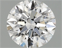 Lab Grown Diamond 1.09 Carats, Round with Ideal Cut, D Color, VS1 Clarity and Certified by IGI