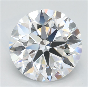 Picture of Lab Grown Diamond 3.00 Carats, Round with Excellent Cut, D Color, VVS1 Clarity and Certified by IGI