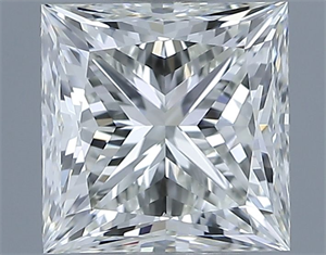 Picture of Natural Diamond 1.00 Carats, Princess with  Cut, I Color, VVS2 Clarity and Certified by IGI