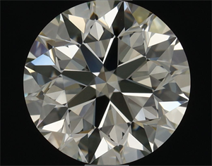 Picture of Natural Diamond 1.31 Carats, Round with Excellent Cut, K Color, VVS2 Clarity and Certified by HRD