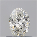 Natural Diamond 0.50 Carats, Oval with  Cut, G Color, VS2 Clarity and Certified by GIA