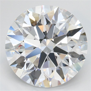 Picture of Lab Grown Diamond 3.35 Carats, Round with Ideal Cut, D Color, IF Clarity and Certified by IGI