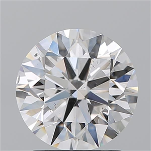 Picture of Natural Diamond 2.01 Carats, Round with Excellent Cut, E Color, SI2 Clarity and Certified by GIA