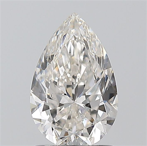 Picture of Natural Diamond 1.20 Carats, Pear with  Cut, H Color, SI1 Clarity and Certified by GIA