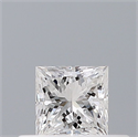 Natural Diamond 0.27 Carats, Princess with  Cut, D Color, VS1 Clarity and Certified by GIA