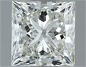 Natural Diamond 1.00 Carats, Princess with  Cut, I Color, VVS1 Clarity and Certified by IGI