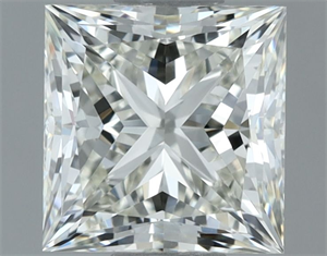 Picture of Natural Diamond 1.00 Carats, Princess with  Cut, I Color, VVS1 Clarity and Certified by IGI