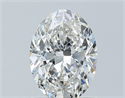 Natural Diamond 1.01 Carats, Oval with  Cut, G Color, SI2 Clarity and Certified by GIA