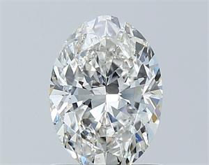 Picture of Natural Diamond 1.01 Carats, Oval with  Cut, G Color, SI2 Clarity and Certified by GIA