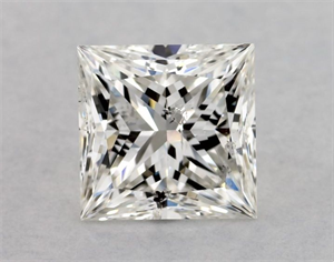 Picture of Natural Diamond 1.80 Carats, Princess with  Cut, H Color, I1 Clarity and Certified by GIA