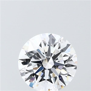 Picture of Lab Grown Diamond 1.50 Carats, Round with Ideal Cut, D Color, VVS2 Clarity and Certified by IGI