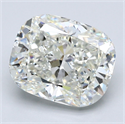 Diamante Natural 4.06 quilates, Del cojín , Color J, claridad VVS1 y certificado GIA