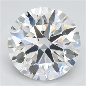Picture of Lab Grown Diamond 3.11 Carats, Round with Ideal Cut, D Color, IF Clarity and Certified by IGI