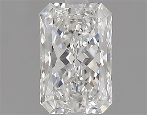 Picture of Natural Diamond 0.51 Carats, Radiant with  Cut, F Color, SI1 Clarity and Certified by GIA