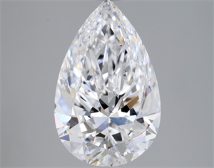 Picture of Natural Diamond 3.01 Carats, Pear with  Cut, D Color, SI1 Clarity and Certified by GIA