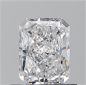 Natural Diamond 0.70 Carats, Radiant with  Cut, D Color, VS2 Clarity and Certified by GIA