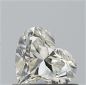 Natural Diamond 0.50 Carats, Heart with  Cut, K Color, VVS1 Clarity and Certified by GIA