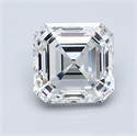 Natural Diamond 1.51 Carats, Asscher with  Cut, F Color, VVS2 Clarity and Certified by GIA