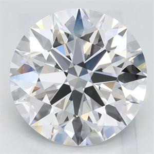 Picture of Lab Grown Diamond 3.21 Carats, Round with Ideal Cut, D Color, VVS1 Clarity and Certified by IGI