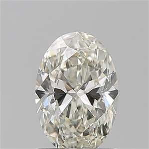 Picture of Natural Diamond 1.01 Carats, Oval with  Cut, K Color, VS2 Clarity and Certified by GIA