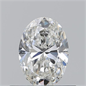 Natural Diamond 0.51 Carats, Oval with  Cut, G Color, VS2 Clarity and Certified by GIA