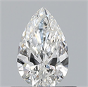 Natural Diamond 0.50 Carats, Pear with  Cut, F Color, VVS2 Clarity and Certified by GIA